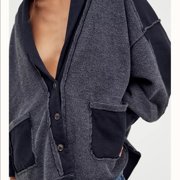 Free People Jordan Jacket Washed Black 